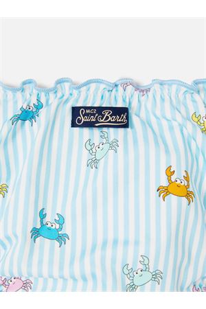 Bikini Cris in tessuto elasticizzato a righe SAINT BARTH KIDS | CRIS00101081L